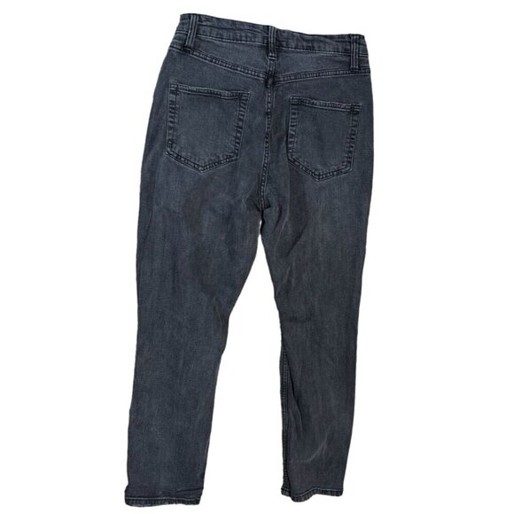 (5 for $25) Wild Fable High Rise Destroyed Mom Jeans in Black Wash size 4 - Picture 2 of 3